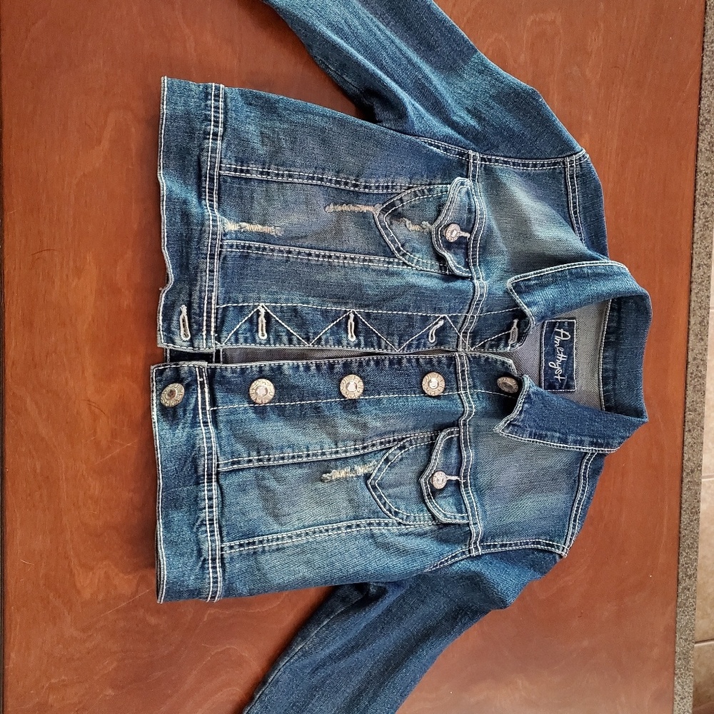 Amethyst crop Jean jacket medium